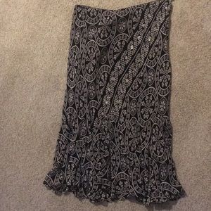 NWT black white skirt